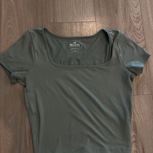 HOLLISTER Women's Olive Green Top
